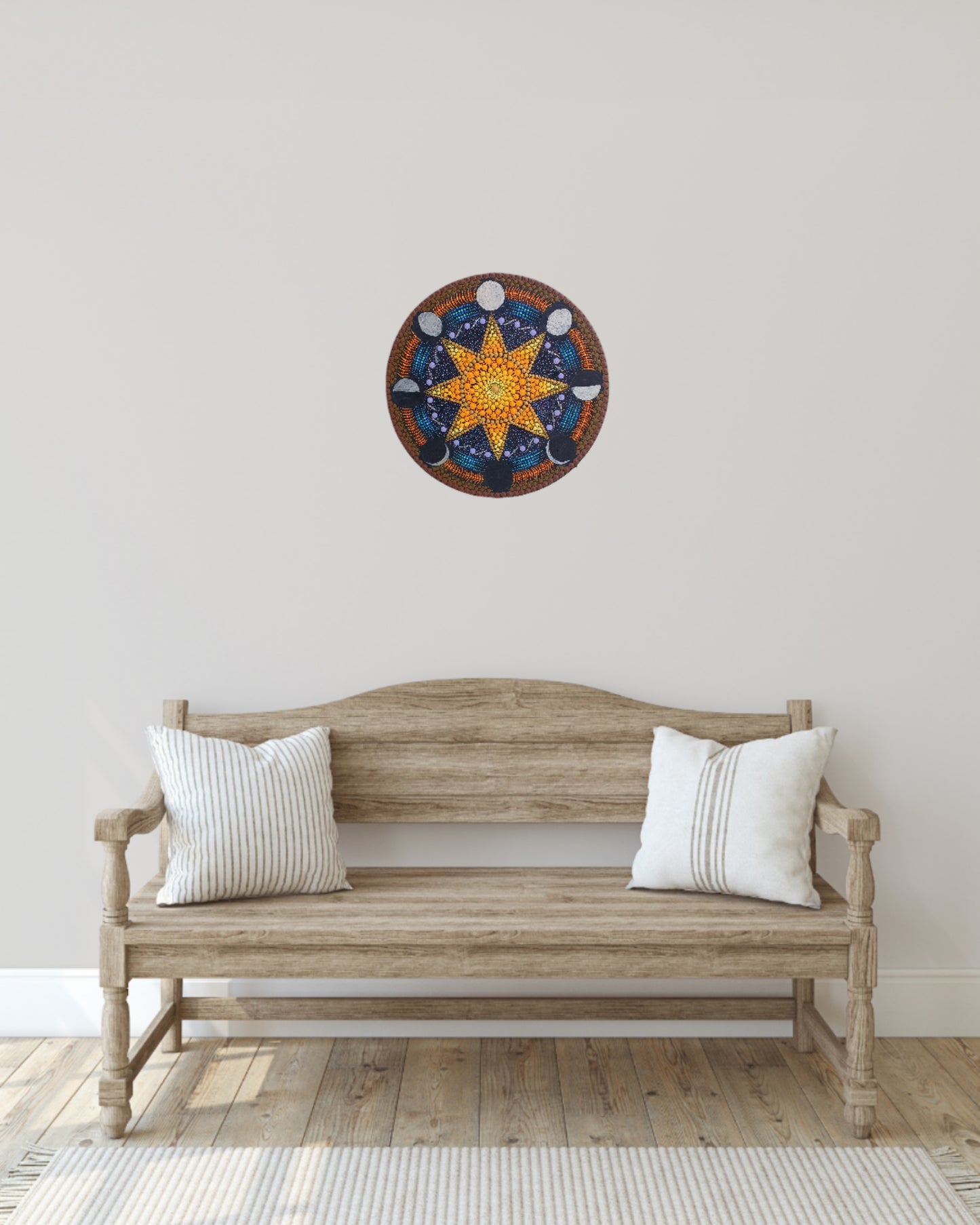 "The Sun & The Moon" Mandala Art
