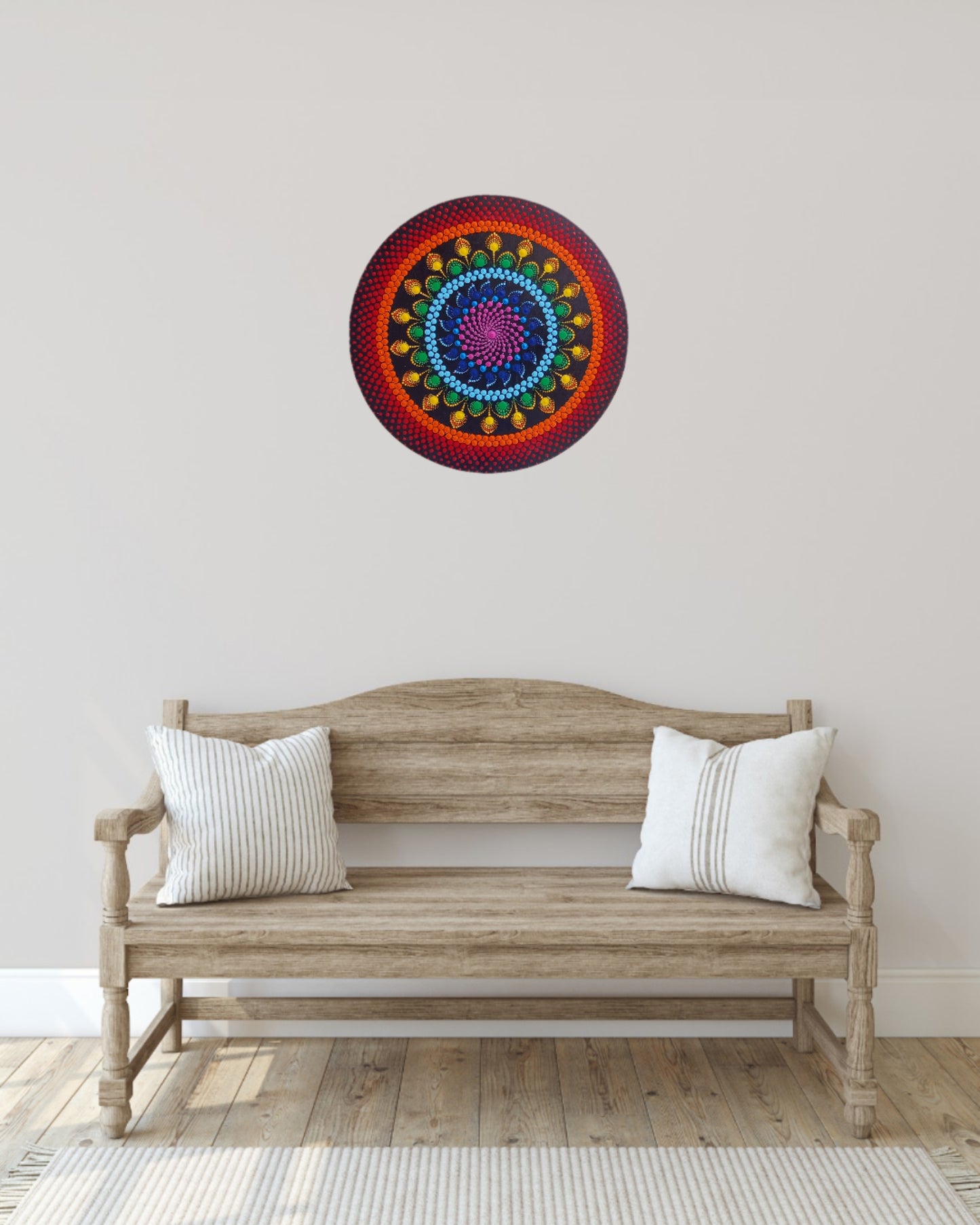 "The Rainbow" Mandala Art