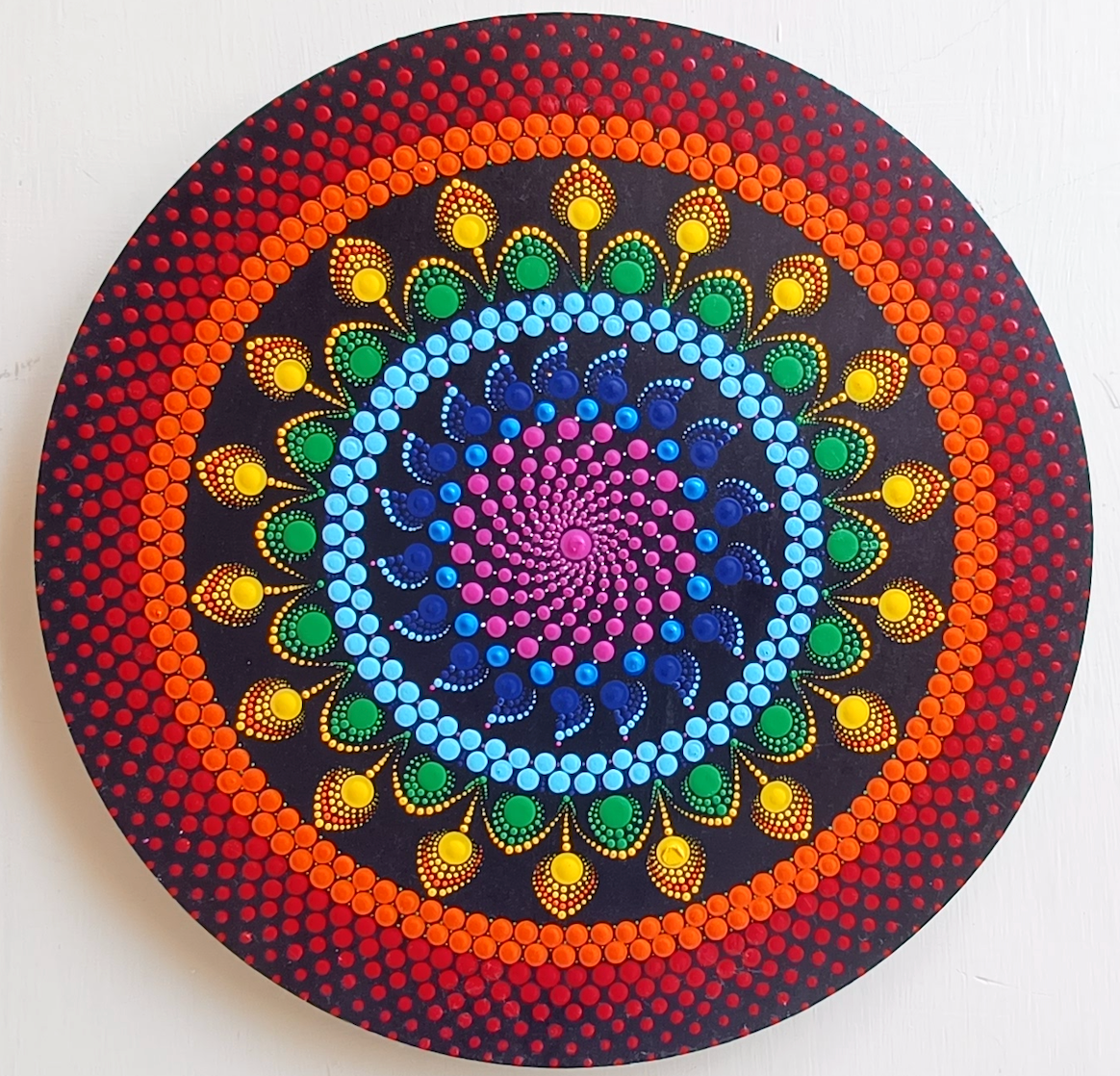 "The Rainbow" Mandala Art